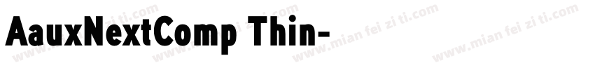 AauxNextComp Thin字体转换